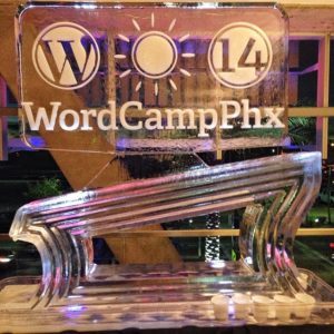 WordCamp Phoenix 2014 After Party Ice Sculpture Shot Luge