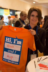 WordCamp Phoenix 2014 Attendee Interactive T-Shirt — Alison Designs with WordPress