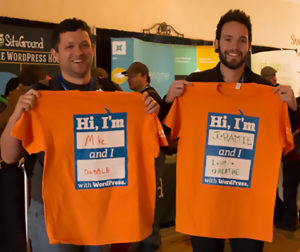 WordCamp Phoenix 2014 Attendee Interactive T-Shirt — Mike & Jeramie