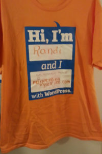 WordCamp Phoenix 2014 Attendee Interactive T-Shirt — Randi is Reinventing Myself into a .com with WordPress