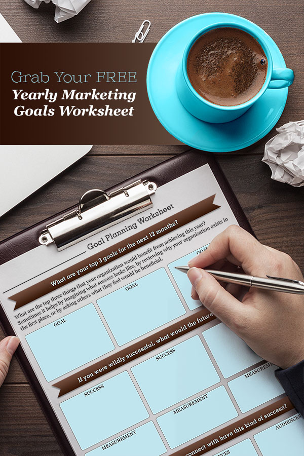 Downloadable Yearly Marketing Goals Worksheet